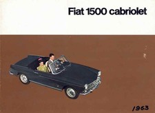 Catalogue Brochure Fiat  1500 Cabriolet 1963 France