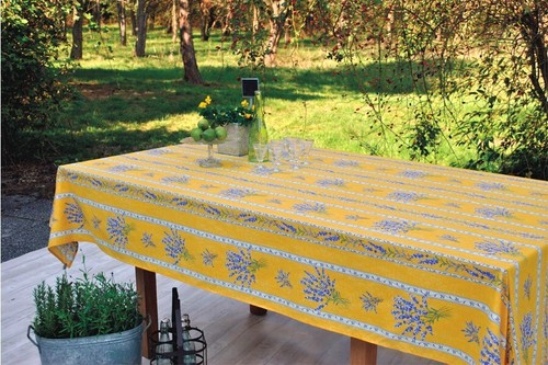 Nappe valensole jaune coton
