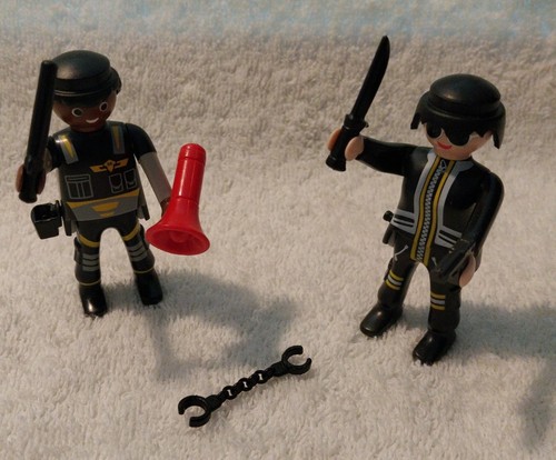 Lot playmobil police policier - lot,