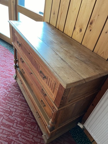 Commode chêne style louis - commode,