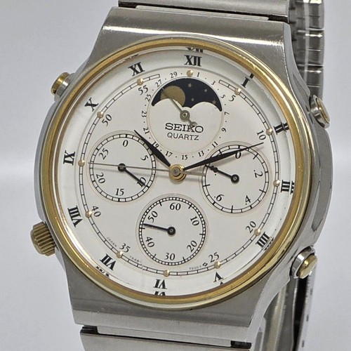 Seiko moonphase 7a48 7000 - 7a48-7000, pour
