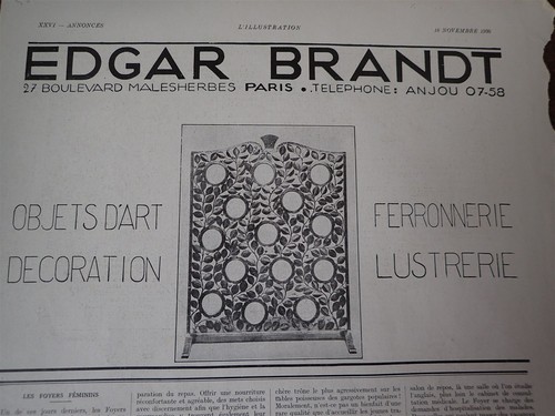 Edgar brandt ferronnerie art - edgar,