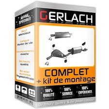 Echappement silencieux pour Fiat Barchetta 1.8i 16V 2791