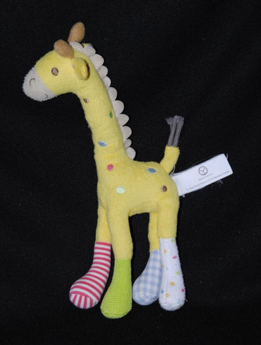 Peluche doudou girafe oxybul - doudou,