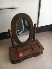 petite coiffeuse vintage en bois