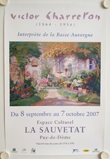 Affiche VICTOR CHARRETON 2007 Exposition Espace Culturel La Sauvetat