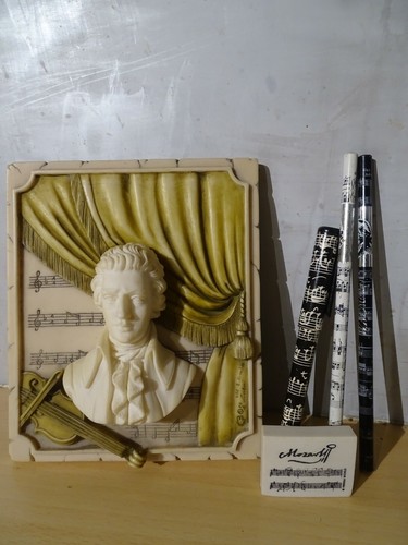 Buste encadré a - buste, mozart