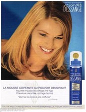 PUBLICITE ADVERTISING 105  2002  les produits capillaires JACQUES DESSANGE  MOUS