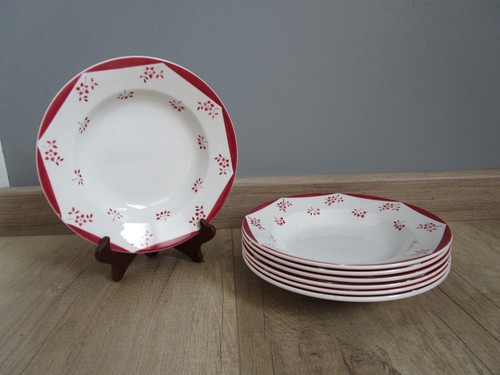 Assiettes creuses anciennes - 7,