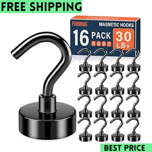 16pc magnetic magnet - hooks, for