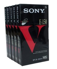 Lot 5 Video cassette Sony
