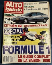 Auto Hebdo AUTOhebdo 668 du 22 Mars 1989 Guide F1 Sbarro V12 XM Ferrari McLaren