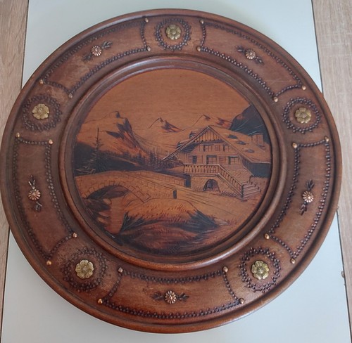 Ancienne assiette murale - assiette,