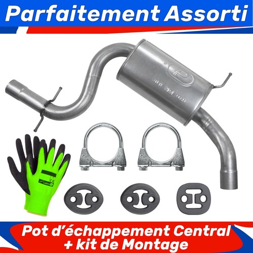 Pot échappement central - pot,
