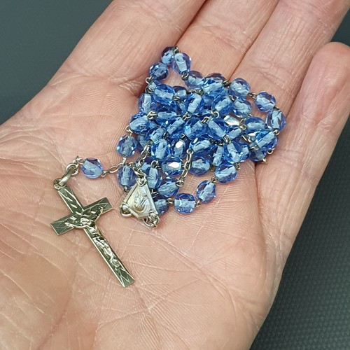 Superbe chapelet rosary argent