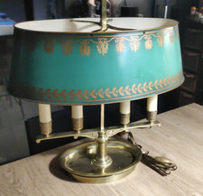 Rare Lampe bouillotte bronze doré - 4 feux - XXe s., style Empire-Restauration