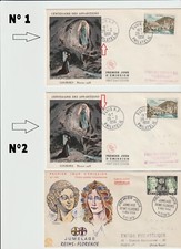 1 ENVELOPPE  1er JOUR - Jumelage Reims - Florence 1956 -ange Lemagny- rare