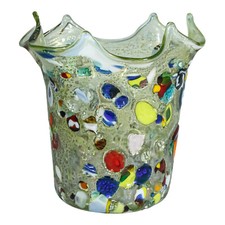 Murano Vase en Verre Art Vert