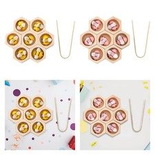 Jouet en bois en forme de ruche - Jeu d'association d'abeilles et de ruches