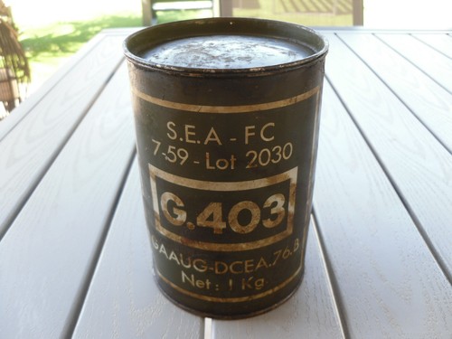 Ancien pot graisse vide - graisse,