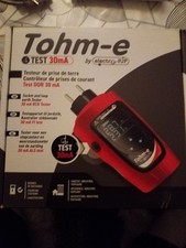 Contrôleur Mesureur De Terre À Tête Rotative Tohm-e Avec Bouton Test 30 Ma