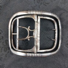 Boucle De Soulier Moulé Et Ciselé Début XIXème Argent Poinçon Au Coq... 18,5 gr