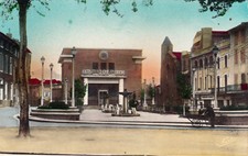 Carte postale ancienne ARIEGE PAMIERS 9 la poste place de la république timbrée