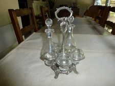 SERVITEUR A HUILE VINAIGRE POIVRE SEL MOUTARDE