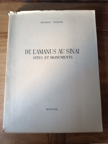 Dunand amanus au sinai - de,