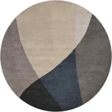 Tapis rond multicolore