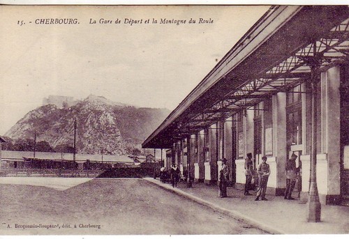 Cpa cherbourg gare - cpa,