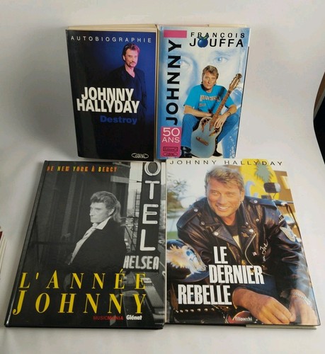 Lot livres johnny hallyday - 12,