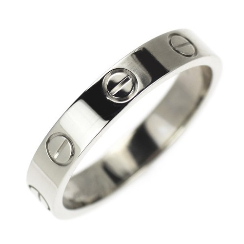 Cartier k18wg ring mini love - cartier,