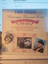 Vinyle 33 tours Tino ROSSI " Mon ami Vincent Scotto "