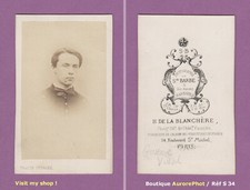 CDV DE LA BLANCHÈRE à PARIS : CADET MILITAIRE NOMMÉ GUSTAVE VIDAL  -S34