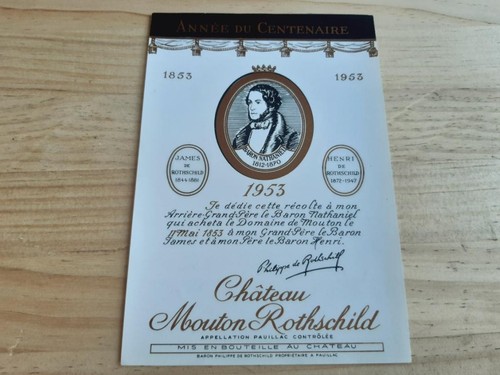 étiquette vin chateau - , mouton