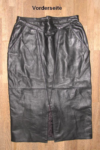 Jupe cuir cristel noir en - noir,