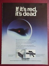 5/1983 PUB AIMPOINT MALMO SWEDEN OPTICAL SIGHT AIMING TARGET M-16 ORIGINAL AD