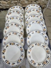 12 Assiettes plates anciennes