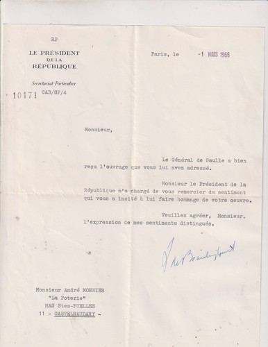 Mars 1966 de gaulle - 1°,