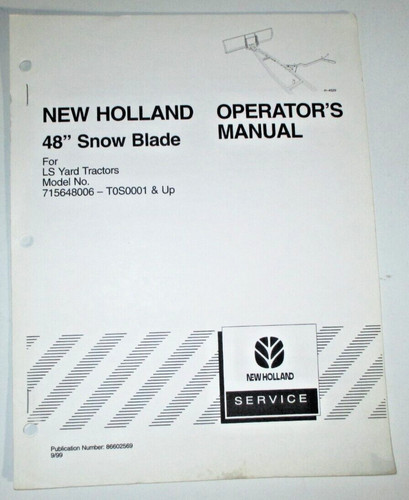 New holland snow dozer - holland, 48"