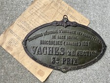 Plaque Médaille Française