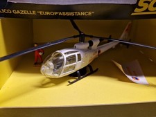Solido N° 381A Hélicoptère Gazelle Europ Assistance 1/50 Métal/Plastique Boite T
