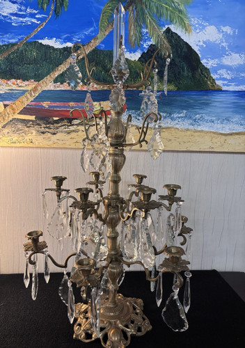 Girandole cristal 82 cm - cristal, :