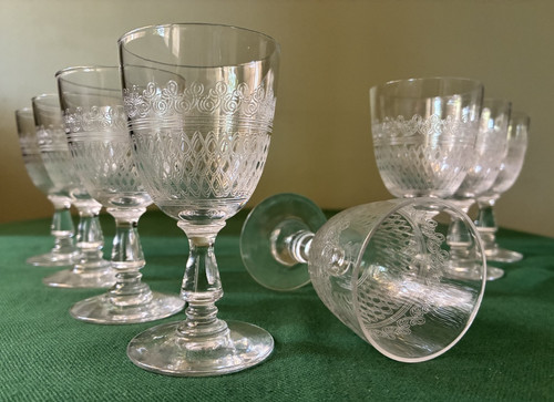 Lot anciens verres - 8, à