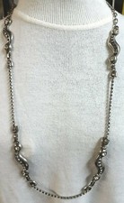 Grand collier couleur - grand, argent