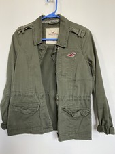 Juniors Hollister Green Anorak