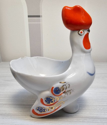 Salière porcelaine coq - porcelaine,