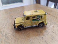 MAJORETTE FOURGON BANK SECURITY ANCIEN FABRIQUÉ EN FRANCE ÉCHELLE 1/57 N° 204