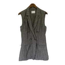 Bershka striped grey longline